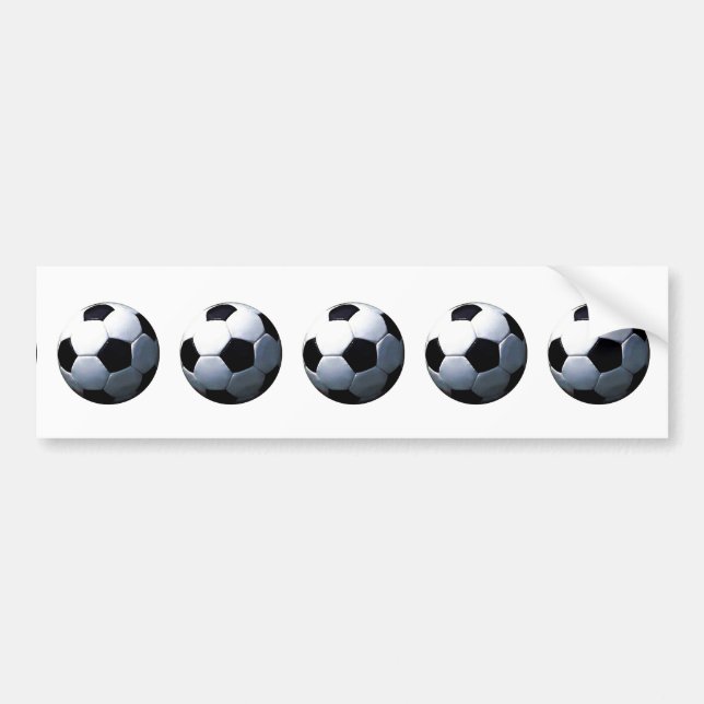 Soccer Ball Bumper Sticker (Front)