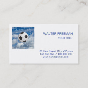 Soccer ball business card