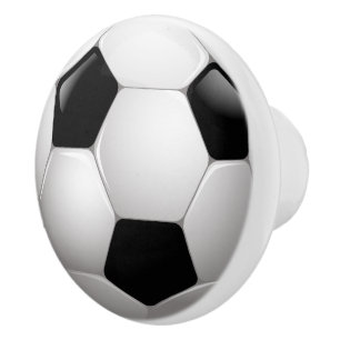 Soccer Ball Ceramic Knob