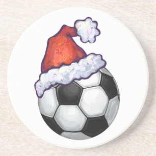 Soccer Ball Christmas Coaster