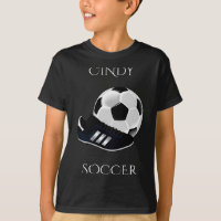 Soccer Ball Cleates Personalized T Shirt 