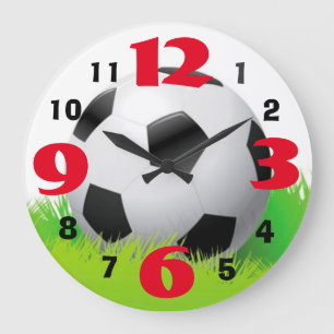 Soccer Ball Clock with Large Numbers
