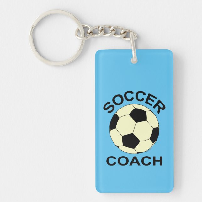 Soccer Ball Coach Key Ring (Front)