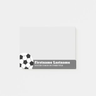Soccer Ball Coach or Teacher - Modern Drawing Post-it Notes