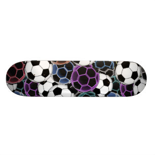 Soccer Ball Collage Skateboard