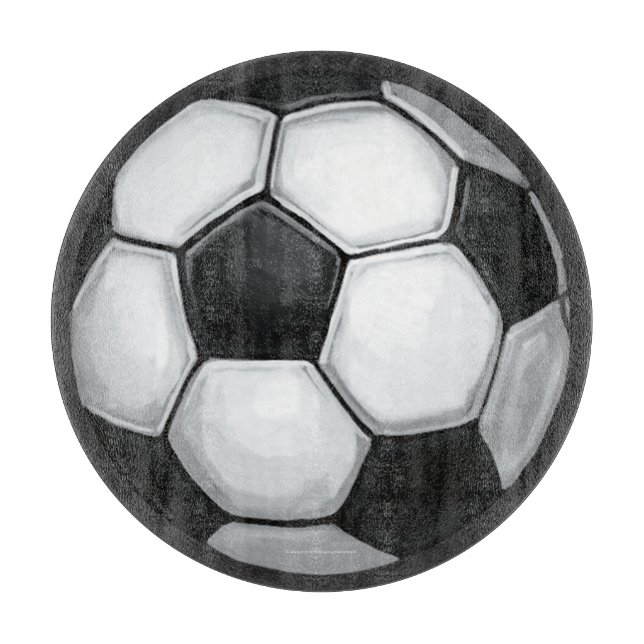 Soccer Ball Cutting Board (Front)