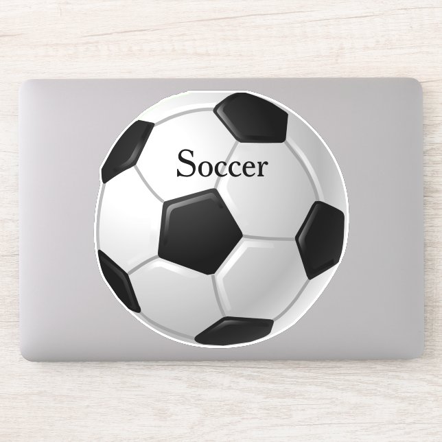 Soccer Ball Design Contour Sticker (Computer)