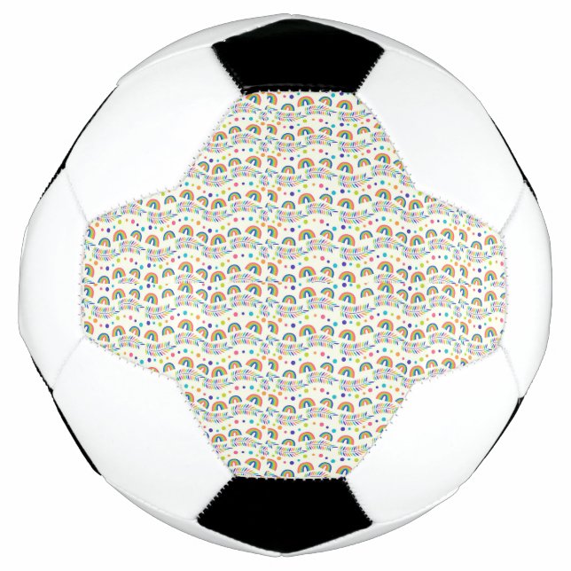 Soccer ball design showing small rainbow  (Front)