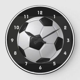 Soccer Ball Design Wall Clock