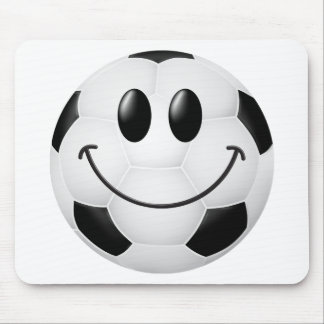 Soccer Ball Face Mouse Pad
