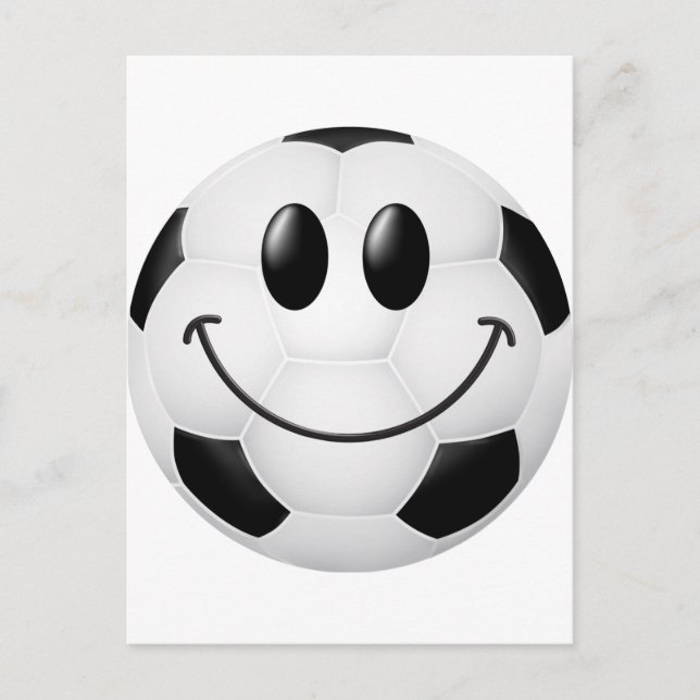 Soccer Ball Face Postcard (Front)