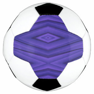 Soccer ball featuring a geometric pattern 