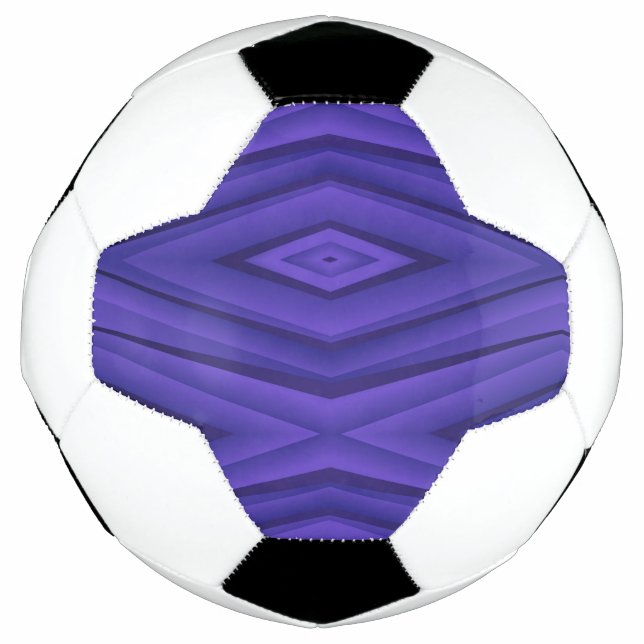 Soccer ball featuring a geometric pattern  (Front)