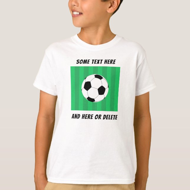 Soccer Ball Field Personalised  T-Shirt (Front)