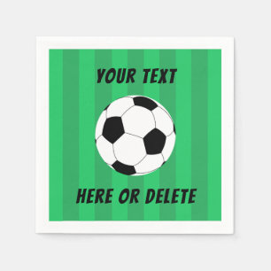 Soccer Ball Field Sports Custom Napkin