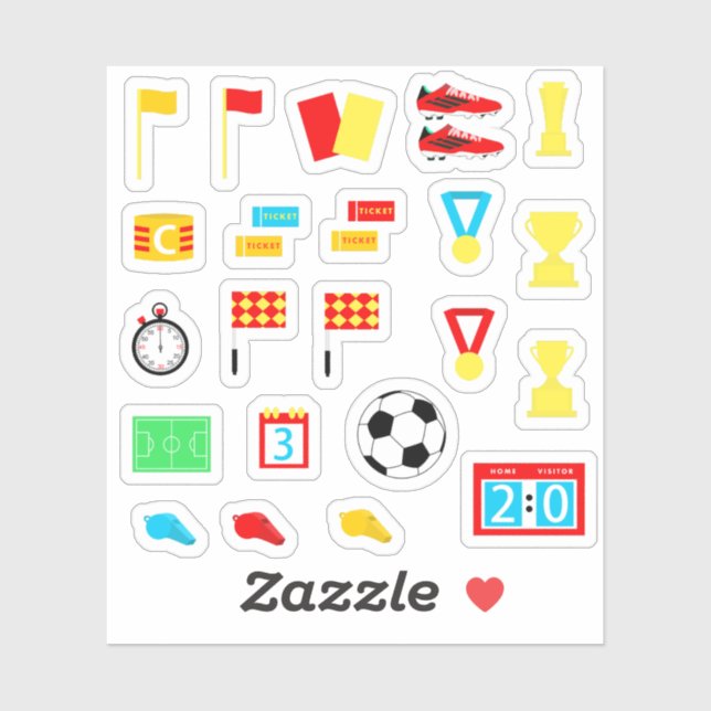 Soccer ball flag Whistle Football (Sheet)