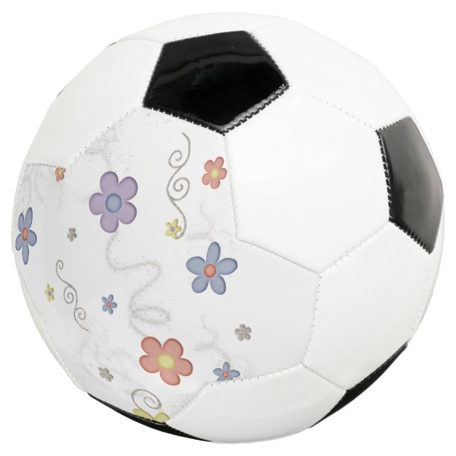Soccer Ball Floral     (Three Quarter)