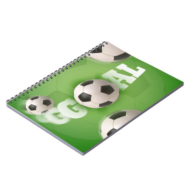 Soccer Ball Football Goal - Notebook (Left Side)