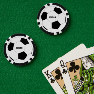 Soccer Ball Football Personalised Poker Chips