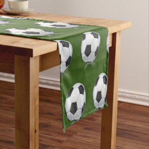 Soccer Ball for Christmas  Short Table Runner