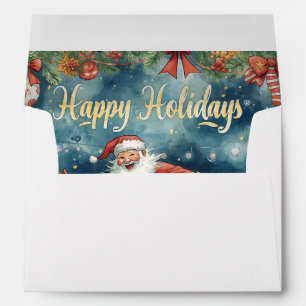 Soccer Ball for Christmas with Santa Claus  Envelope