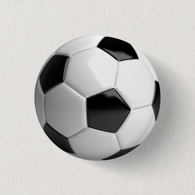 Soccer ball (futbol) pin / button - sports fan! (Front)