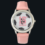Soccer Ball Girl's Watch<br><div class="desc">Sports themed design.</div>