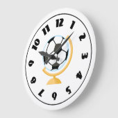 Soccer Ball Globe Clock (Angle)