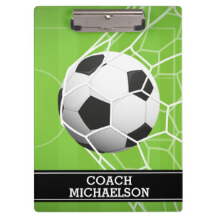 Soccer Ball GOAL for Coach, Team, Parent or Fan Clipboard