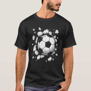 Soccer Ball Graphic Boys Kids Men Soccer T-Shirt
