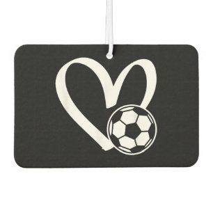 Soccer Ball Heart Car Air Freshener