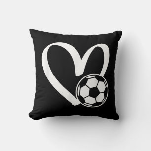 Soccer Ball Heart Cushion