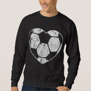 Soccer Ball Heart Mum Fan Parent Sweatshirt