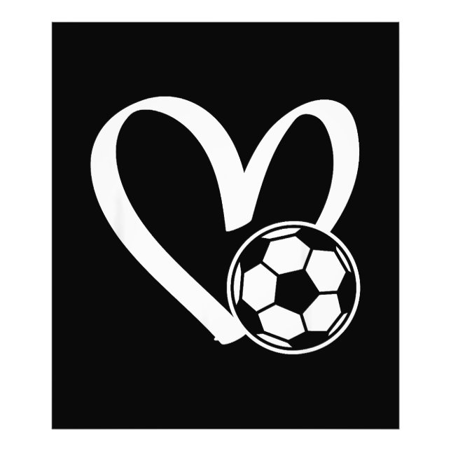 Soccer Ball Heart Photo Print (Front)