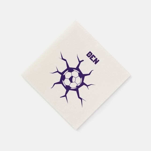 Soccer Ball in a wall Napkin (Corner)