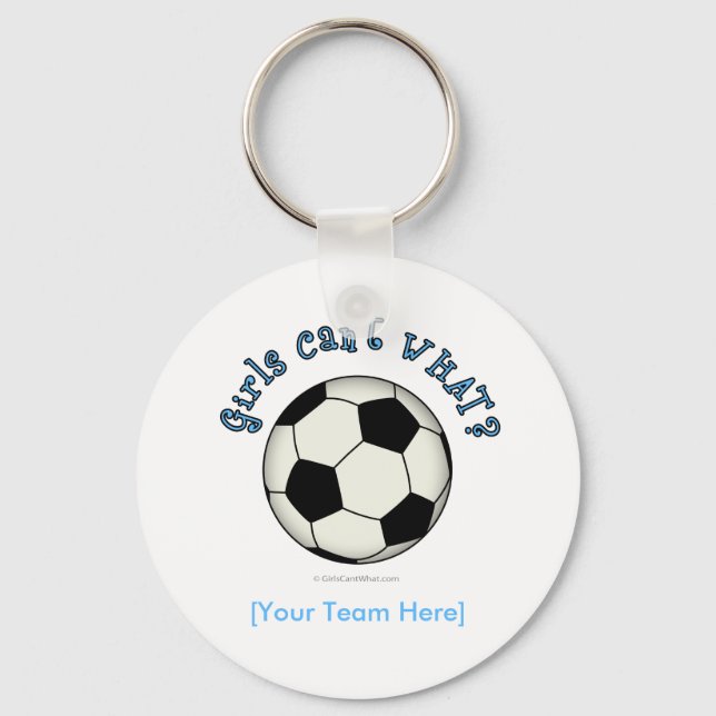 Soccer Ball in Black Key Ring (Front)