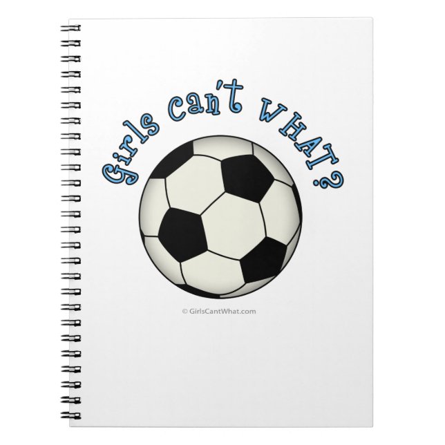 Soccer Ball in Black Notebook (Front)