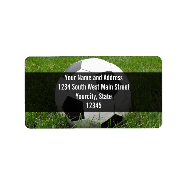 Soccer Ball in Grass Label (Front)