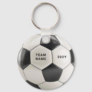 Soccer Ball Keychain Personalized Team Name Year