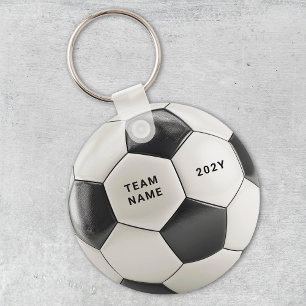 Soccer Ball Keychain   Personalized Team Name Year