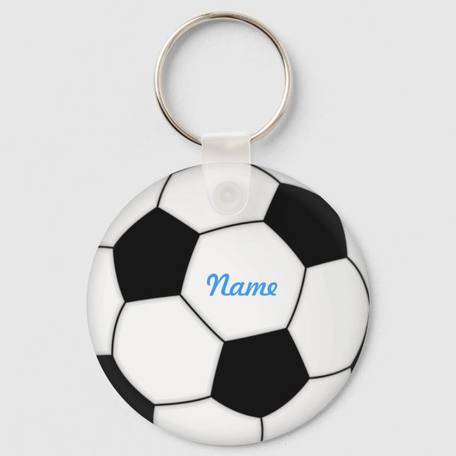 SOCCER BALL KEYCHAIN with custom name (Front)
