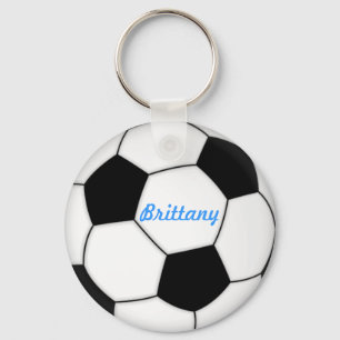 SOCCER BALL KEYCHAIN with name Brittany