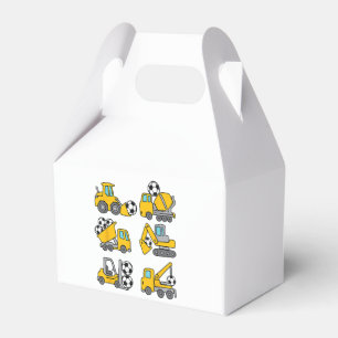 Soccer Ball Kids Football Construction Trucks Favour Box