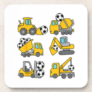Soccer Ball Kids Football Construction TrucksSocce Coaster