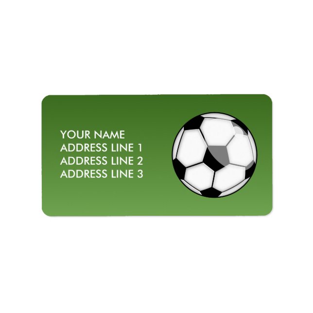 Soccer Ball Label (Front)