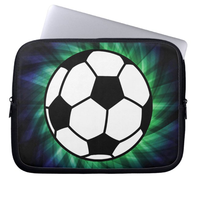 Soccer Ball Laptop Sleeve (Front)