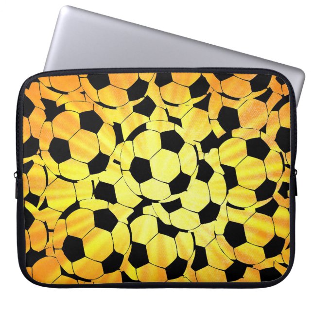 Soccer Ball Laptop Sleeve (Front)
