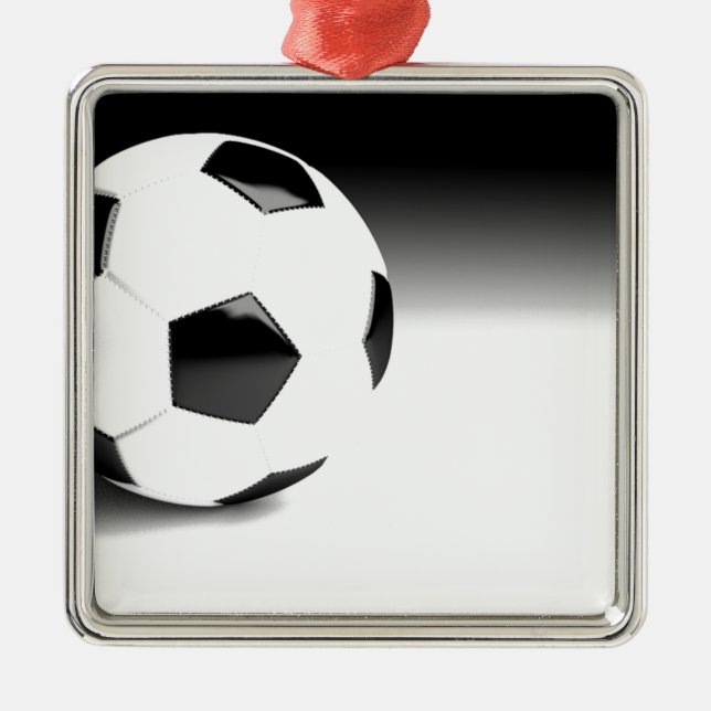 Soccer Ball Metal Tree Decoration (Front)