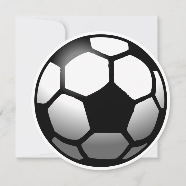 Soccer Ball on a Birthday Card (Front)