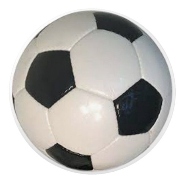 Soccer Ball on Ceramic Knobs and Pulls (Front)